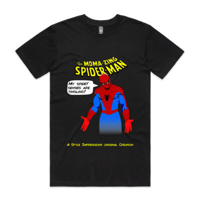 The MDMA-Zing Spiderman - Mens Staple Tee Thumbnail