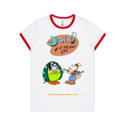 Jack Ü - Mad Decent Life - Womens AS Colour Ringer Tee 4053 Thumbnail