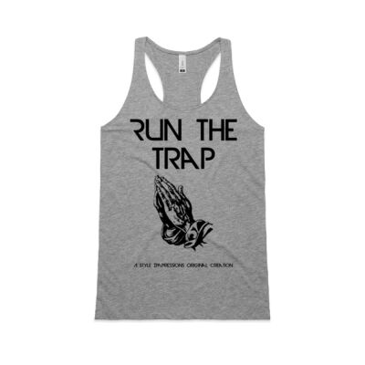 Run the trap - AS Colour Women's Balance Racerback Thumbnail