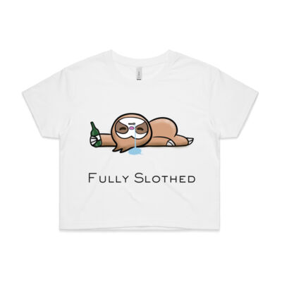 Fully Slothed - AS Colour CROP TEE - 4062 Thumbnail