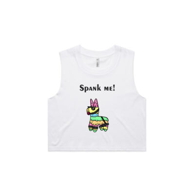 Spank me! - AS Colour Women's Crop Tank Thumbnail