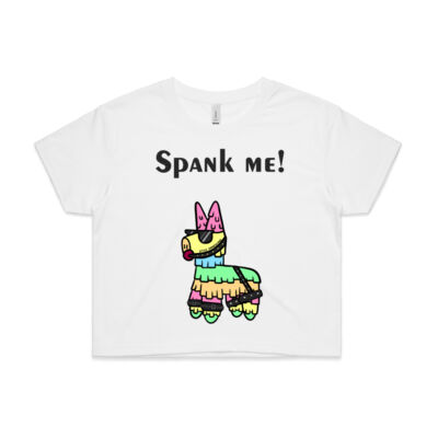 Spank me! - AS Colour CROP TEE - 4062 Thumbnail