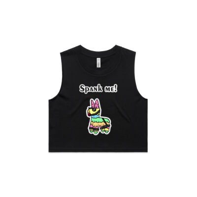 Spank me! - AS Colour Women's Crop Tank Thumbnail