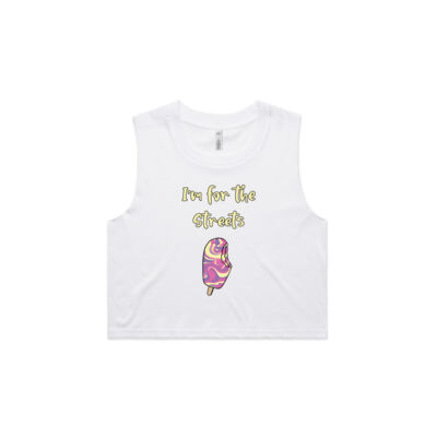 I'm for the Streets - AS Colour Women's Crop Tank Thumbnail
