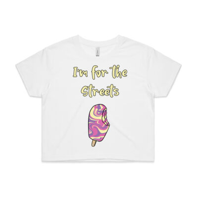 I'm for the Streets - AS Colour CROP TEE - 4062 Thumbnail