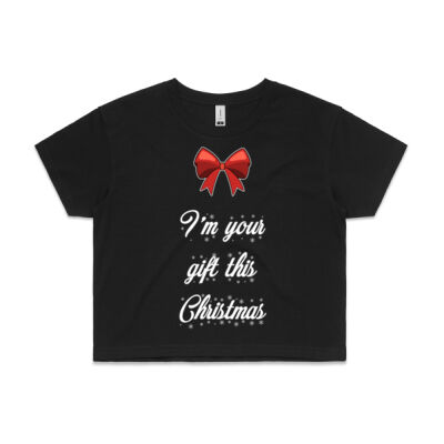 I'm your gift this Christmas - AS Colour CROP TEE - 4062 Thumbnail